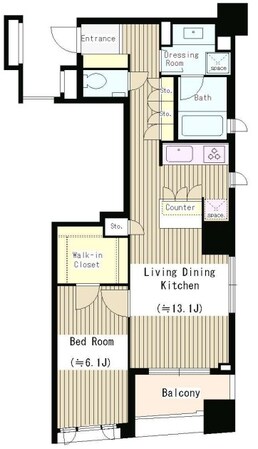 ブラディア日本橋水天宮の物件間取画像